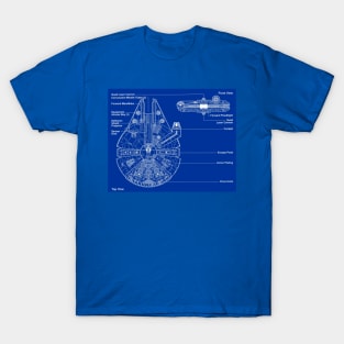Loveable Rogue's Spaceship Blueprint T-Shirt